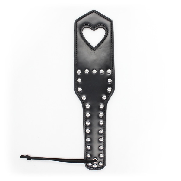 Sex items peach heart hand racket love shape leather racket