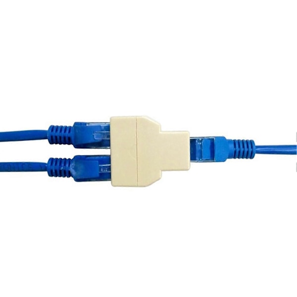 Connector 1 til 2-vejs parallelforbindelse Lille Ethernet-netværksadapter