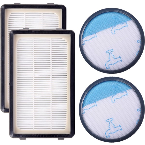 2 Filter Kit til Rowenta Moulinex Compact Power Cyclonic RO3731E