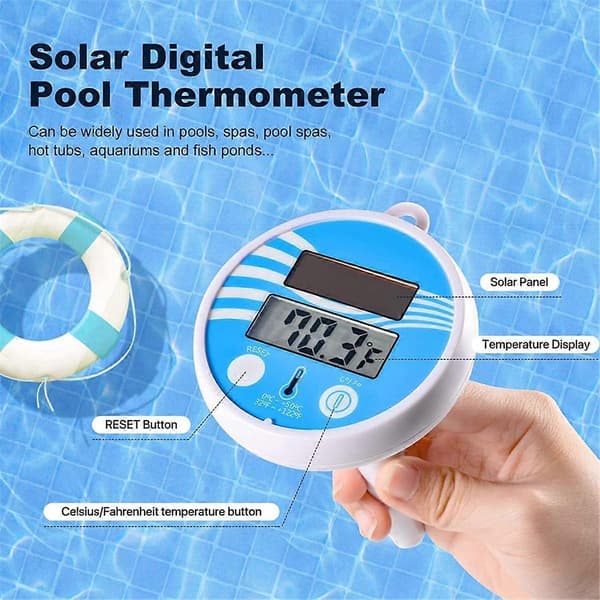 Flydende Pool Termometer, Svømmepøl Termometer, Solar Svømmevand Termometer