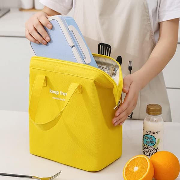 #(Gul) Isolerende lunsjpose Bento kjølepose Lunsj#
