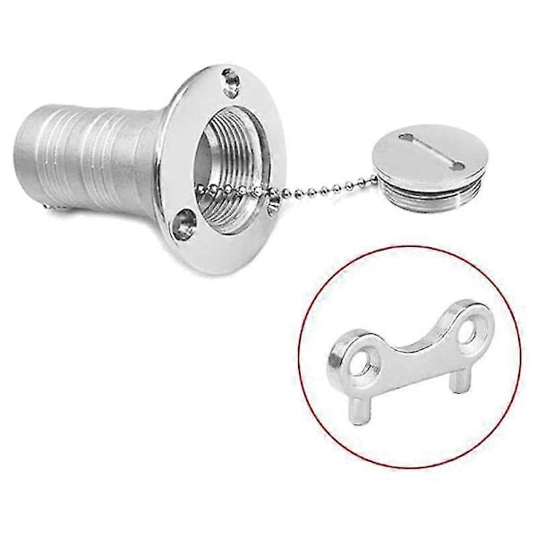 2 ST Marine Båt Tanklock Nyckel Rostfritt Stål Gas Vatten Bränsletank Påfyllningsverktyg Marin Yacht Båttillbehör
