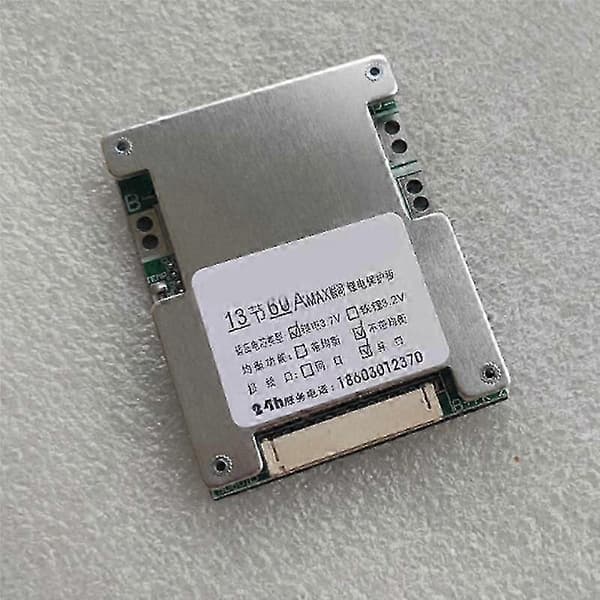 13S 48V 60A Batteriskyddskort Elektronik Li-Ion Cell Batteri PCB Equalizer Board Board Modu