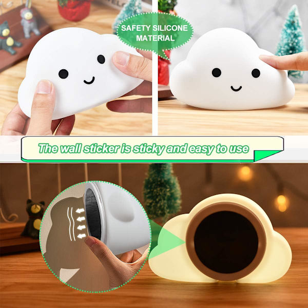 *Nattlampa LED Nattlampa Sänglampa Nattlampa Barn USB*