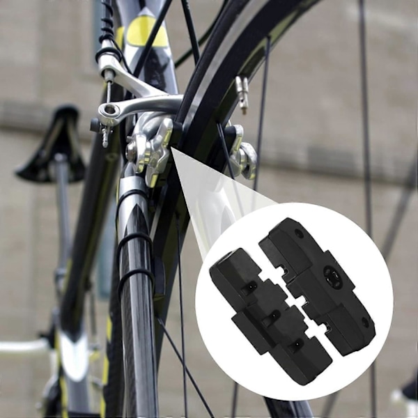 Bromsbelägg, 4 stycken bromsskor för Magura HS11 HS22 HS24 HS33 HS66 hög bromsprestanda 2 par bromsskor cykelbromsbelägg svarta för Hydr