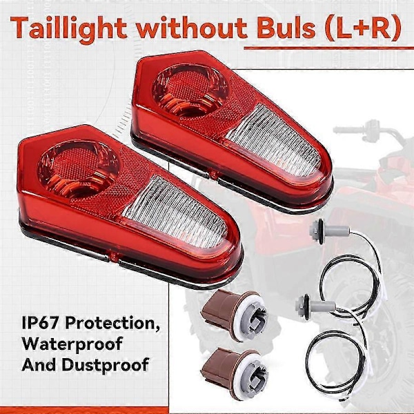 Til Sportsman 500-800 2005-2013 Par af LED ATV Bremselys Baglygter
