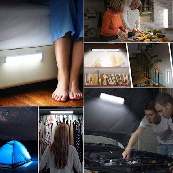 *3 st inomhus LED rörelsesensorlampor skåpslampor 10 LED*