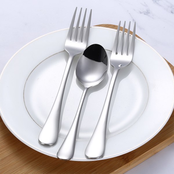 Sølv Rustfritt stål West bestikk familie Restaurant skje gaffel