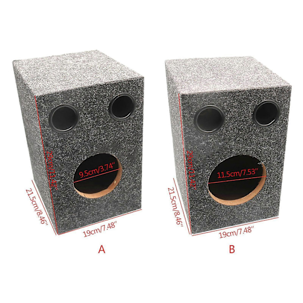 Etui til Subwoofer Audio Stereo Højttaler Portet Kabinet Højttaler Sub Træ