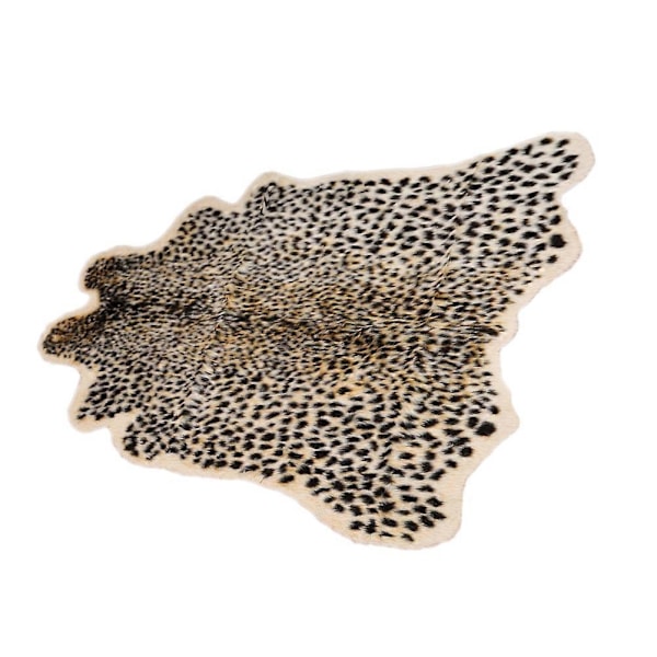 Modern Konstgjord Plysch Simulation Leopard Vardagsrum Matta Sovrum Rugga för Solid Heminredning Golvmatta Matta Storlek - S (Leopardtryck)