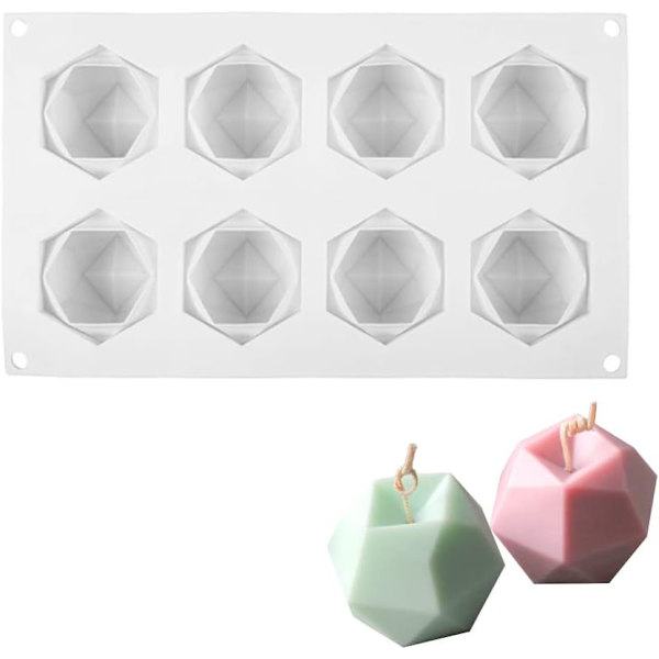 *Silikoneform til stearinlys 1 stk. Silikoneform til stearinlys DIY*