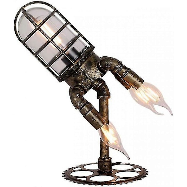 Steampunk Raket Lampa Bordsdekoration