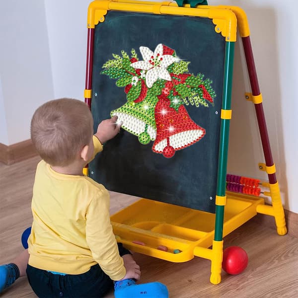 #DIY Timanttimaalaus Tarra Seinätarra Joulukello#
