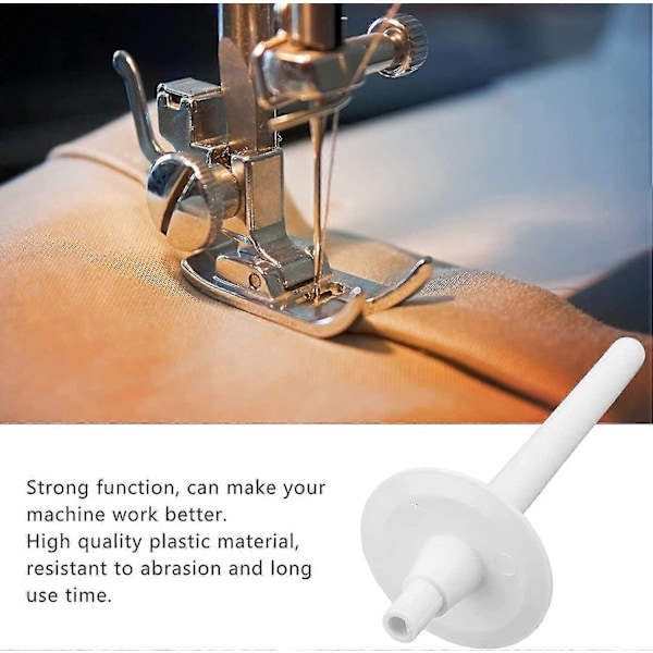 Bazhou Spole Pin, Plastik Spoleholder Husholdnings Symaskine Udskiftning Spole Rulle Spoleholder Ekstra Spole Pin Spolevinder (5 stk., Hvid)