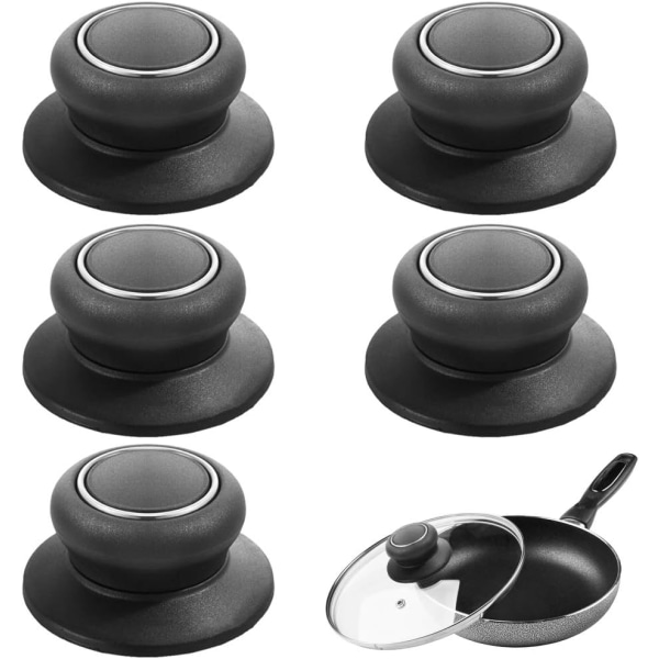 5 Universelle Udskiftningsknapper til Gryder, Kander og Saucepander