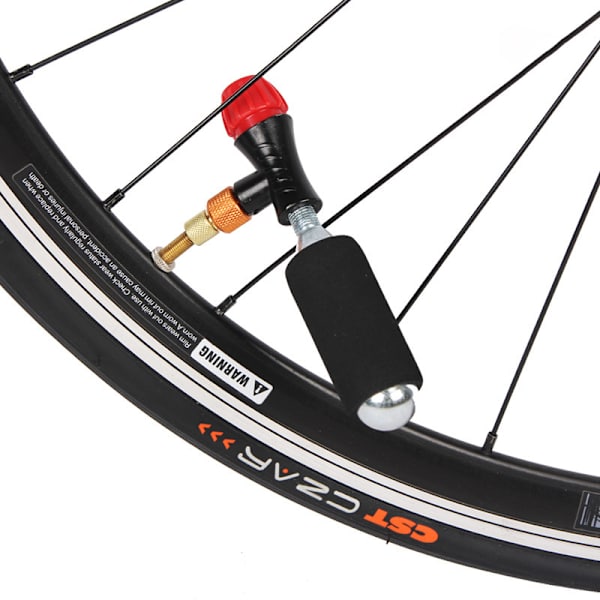 #Pyörän venttiilin pumppu Maastopyörä Tiepyörä Adapteri Pumppu Mini Kaksoispää Ilmapumppu MTB:lle ja Tiepyörälle#