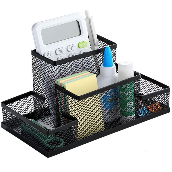 #Desk Organizer, Metal blyantholder, Skrivebordshylde med Mesh Note Ho#