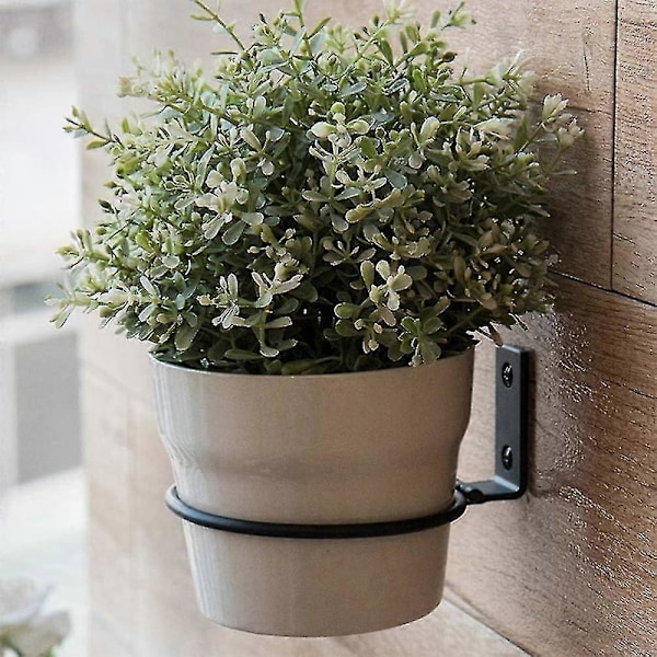 3 stk. Metal Ring Blomsterpotteholder Vægmonteret Beslag til Planter til Tråd espalier Væg (17,5x15x6,2cm)