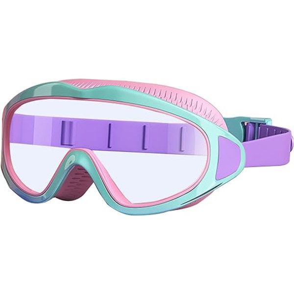 Rosa och Blå Simglasögon för Barn - Simmask för Pojkar
