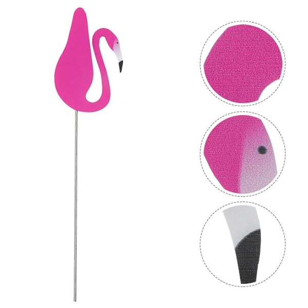 1 stk. Udendørs Flamingo Pynt Gårdhave Layout Ornament Børnelegetøj (Mørk Pink)