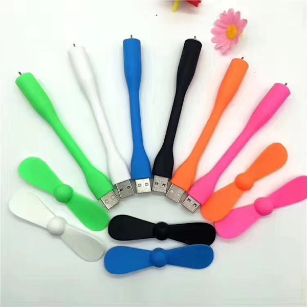 6 kpl Mini USB-tuuletin Kannettava Joustava Jäähdytin Tuuletin Tietokoneelle PC:lle Kannettavalle Tietokoneelle Power Bankille
