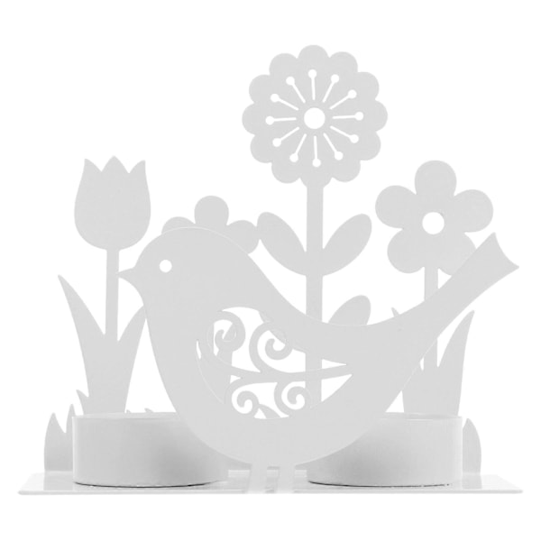 Påsk Ljusstake Fågel och Blomma Formad Ljusstake Påsk Bordsdekoration
