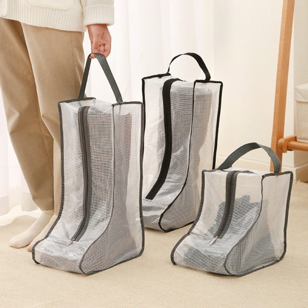 #Par Høy Boots Oppbevaringsposer Bærbare Støvtette og Vanntette med Glidelås og Håndtak for Jakt Fiske og Fotturer#