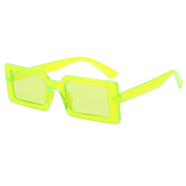 /#/Aurinkolasit Fluoresoivat vihreät aurinkolasit Catwalk Square Party/#/