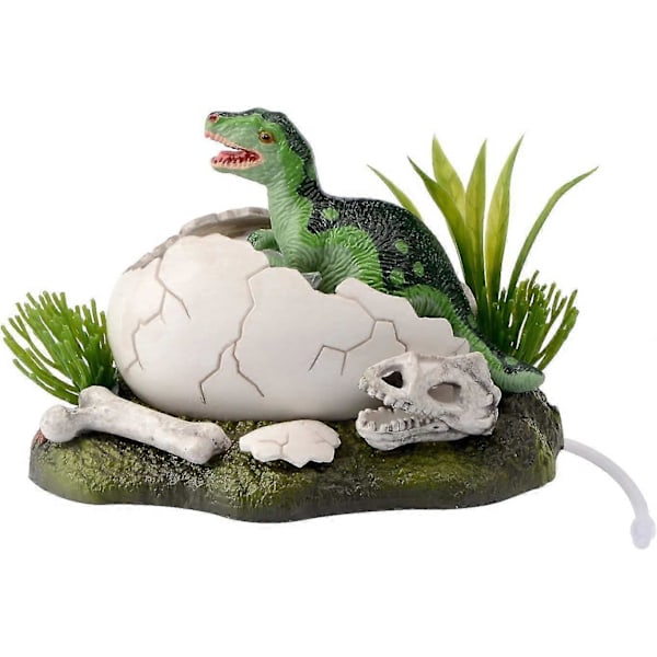 Uusi syntynyt vauva-dinosauruksen elävän toiminnan akvaariokoriste kalatankin koristeluun