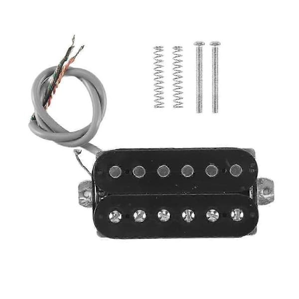 Elektrisk Gitarr Humbucker Mickar Hals Alnico V Mick Svart