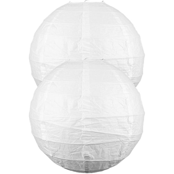 2 stk. Lampeskærme 40 cm Foldbare Lampeskærme DIY Lysekrone Loftslampe Skærm