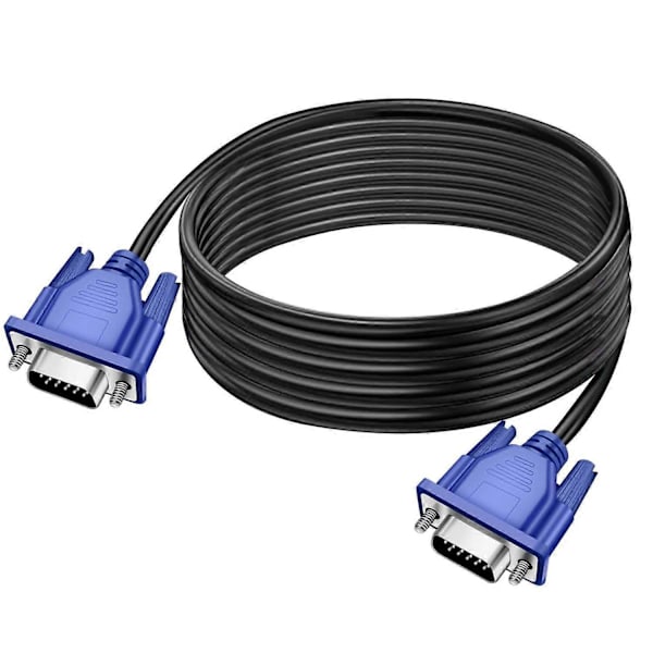 VGA-kabel, VGA til VGA-kabel 1,5 m / 5 fot videokabel støtter 1080P Full HD for PC, HD-TV, bærbar skjermprojektor