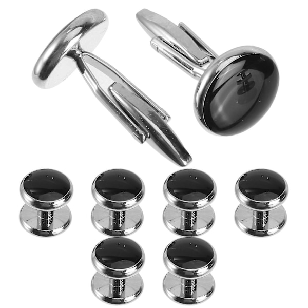 8 stk. Klassiske kobbermanchetknapper Fransk stil Manchetknapper Herre Skjorte Manchetknapper