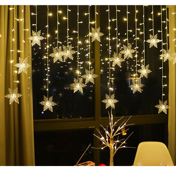 Lämmin Valkoinen LED Lumivyöhyke Valot 2m*1m 8 Tilaa 5V USB Jouluvalot