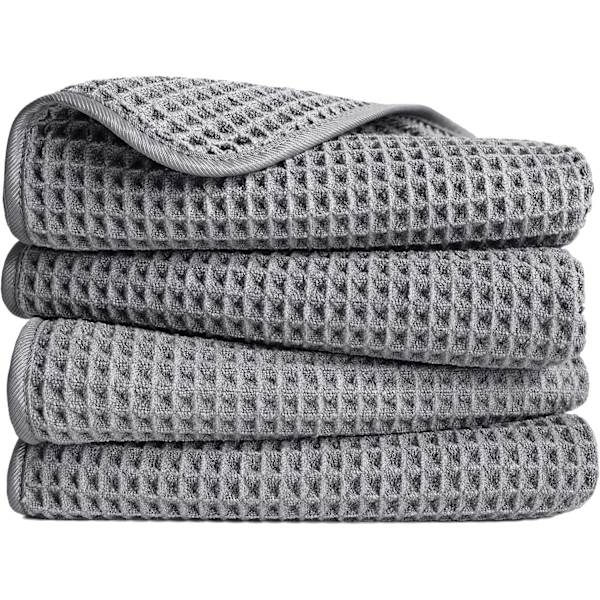 1 (grå, vaffelvev) Kroker ikke inkludert Lo-fri mikrofiber h