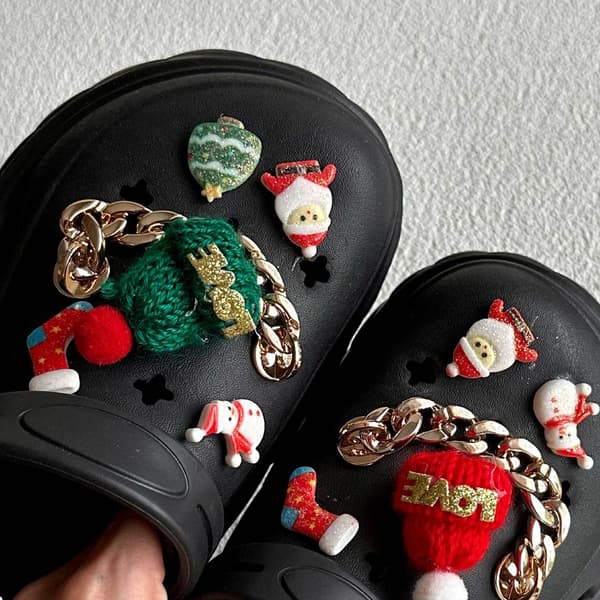 #Julebegrænset udgave Crocs tilbehør, 12 stk#