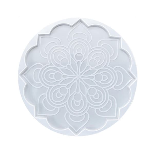 Mandala Te Bakke Brik Form Silikone Epoxy Resin Dækkeserviet Brik Forme Sæt