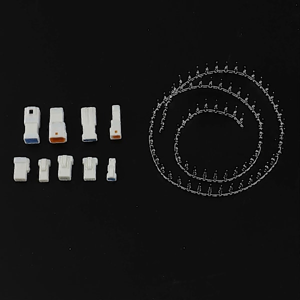 1 eske med 19 sett Automotive JST02R-JWPF-VSLE 2/3/4/6/8 Pin vanntett hann og hunn