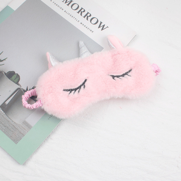 Sininen violetti sekoitettu unimaski, eläin silmämaski plushista piirretty