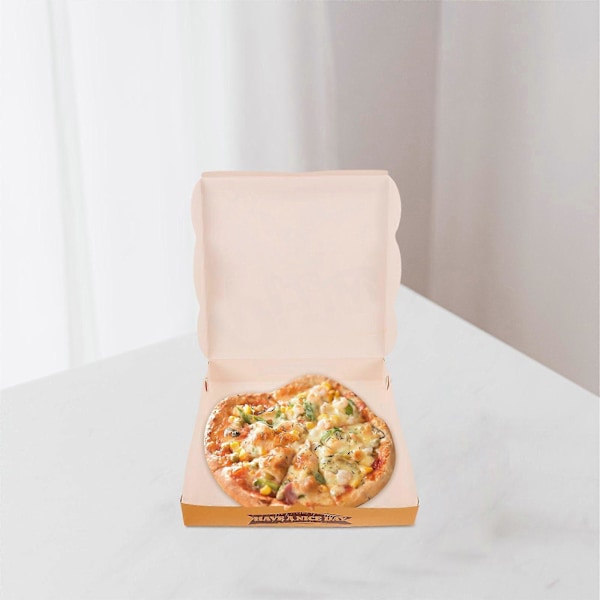 40 STK Pizza Indpakningsæske Pizza Takeaway Æsker Papir Pizza Opbevaringsæsker