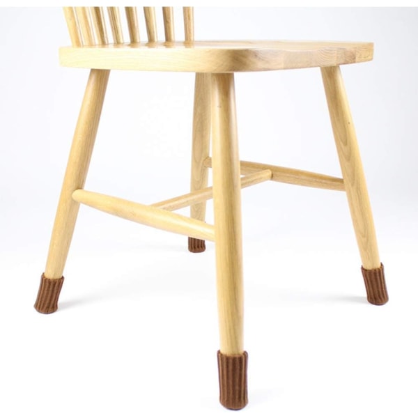 24 Pakk Stolskosser, Brun, Dobbelstrikket Tykke Stolsbeinskosser, Anti-