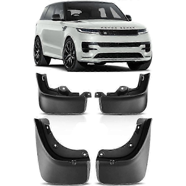 Nye Sprutbeskyttere foran og bak, Mud Flaps for 2023-2024 Range Rover Sport L461