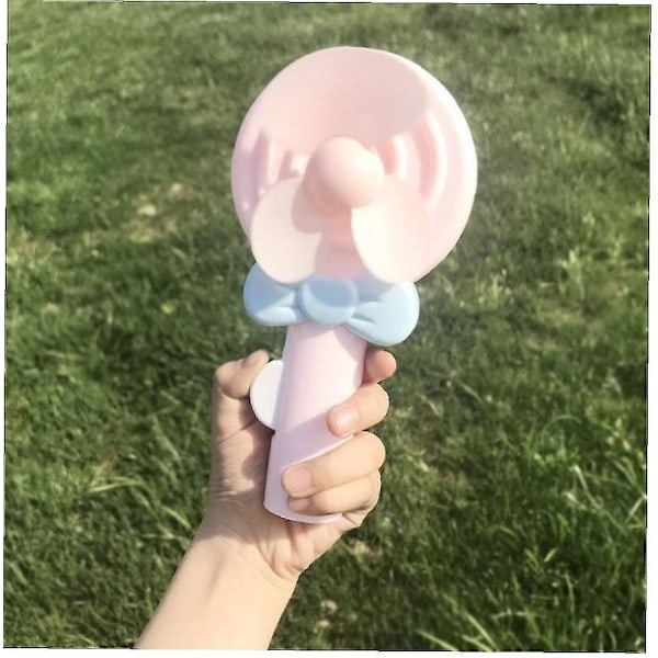 Beibei - Handhållen fläkt, Mini handfläkt, Portabel liten fickfläkt, Tecknad liten fläkt för resor kontor utomhus