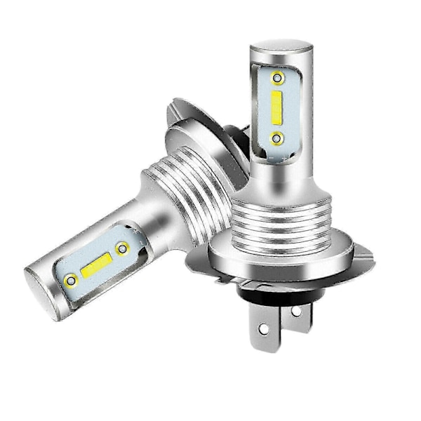 2x H7 LED Strålkastare 6000k Super Vit 110w 8000lm Strålkastarsats Dimljus Glödlampor Kit Hög Låg Ljusbild
