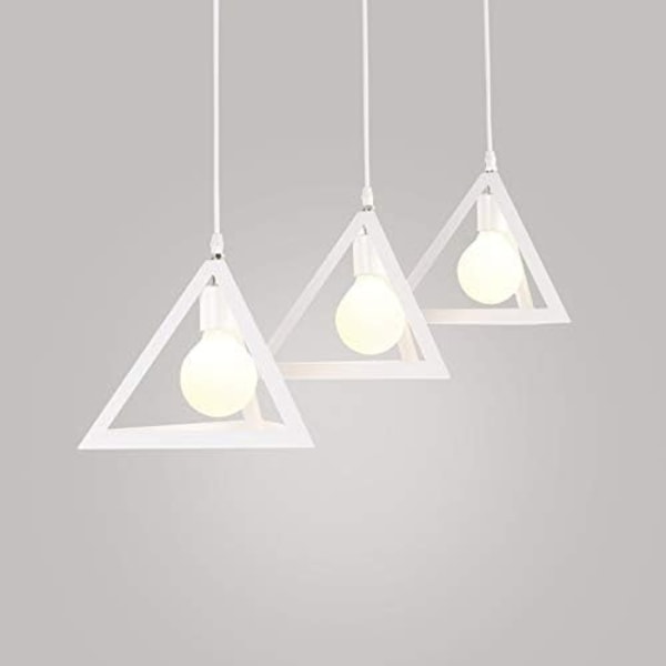 E27 Moderne Metal Pendel Lights White Cage Contemporary Ceil