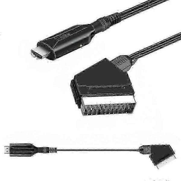 HDMI til Scart-kabel Lengde 1m