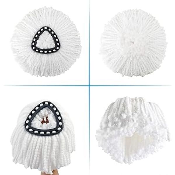 1 Paketti Spin Mop -Vaihtoehtoja Mikrokuitu Mop -Täyttöjä Vaihda