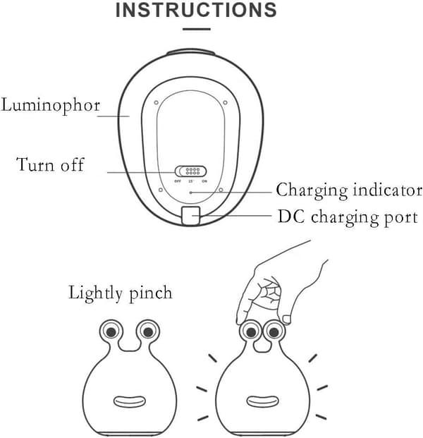 /#/Hjemmenattlys for barn USB-oppladbare lamper, ABS+PC-senglampe/#/