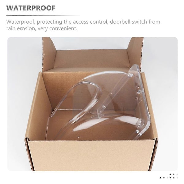 Dörrklocksskydd Dörrklocka Regnskydd Transparent Dörrklocka Skydd för Fingeravtryck
