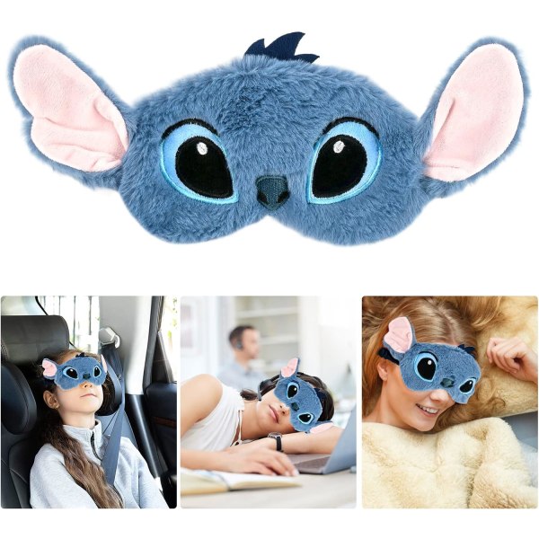 Sleep Mask (sininen), lasten uni maski, lasten yönaamio, pehmoinen uni